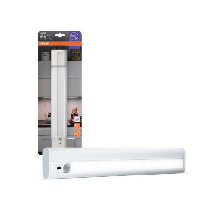 Osram - Lámpara LED bajo mueble con sensor de movimiento y de crepúsculo LINEARLED LED/2,9W/9V 6xAA 4000K 31,4 cm blanco