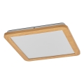 Osram - Luminaria LED de techo para baño ORBIS DISC LED/22W/230V 3000/4000K 30x30 cm IP44 marrón