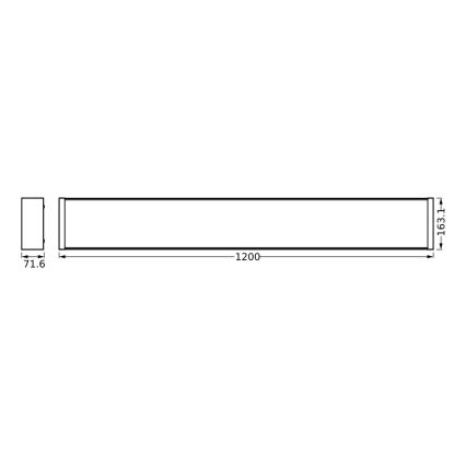 Osram - Luminaria de techo LED regulable OFFICE LINE LED/40W/230V 120 cm + mando a distancia