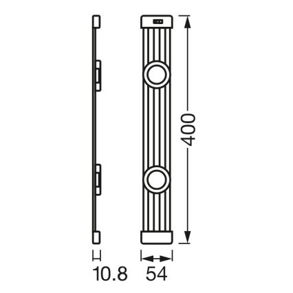 Osram - Luminaria LED regulable para instalación bajo muebles con sensor de movimiento LINEAR MAGNET LED/7W/230V 4000K 40 cm blanca