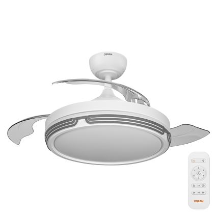 Osram - Lámpara de techo LED regulable con ventilador LEVECHE LED/36W/230V 3000/4000/6500K + mando a distancia