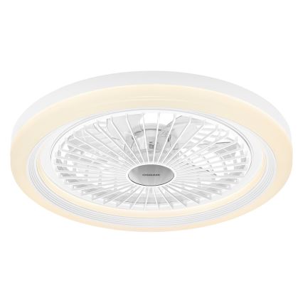 Osram - Luminaria de techo LED regulable con ventilador SOLANO LED/26W/230V 3000/4000/6500K + control remoto