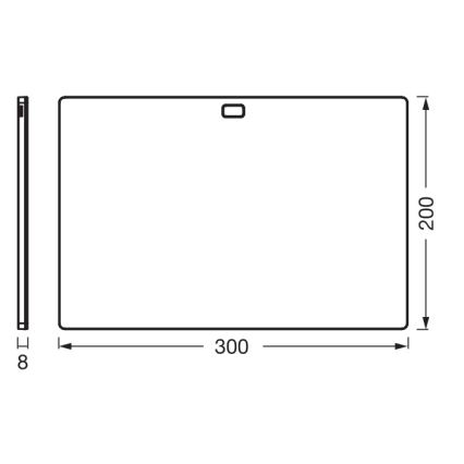 Osram - Luminaria LED regulable para instalar bajo mueble con sensor de movimiento UNDERCABINET LED/7,5W/230V 3000/4000/6500K 20x30 cm negro
