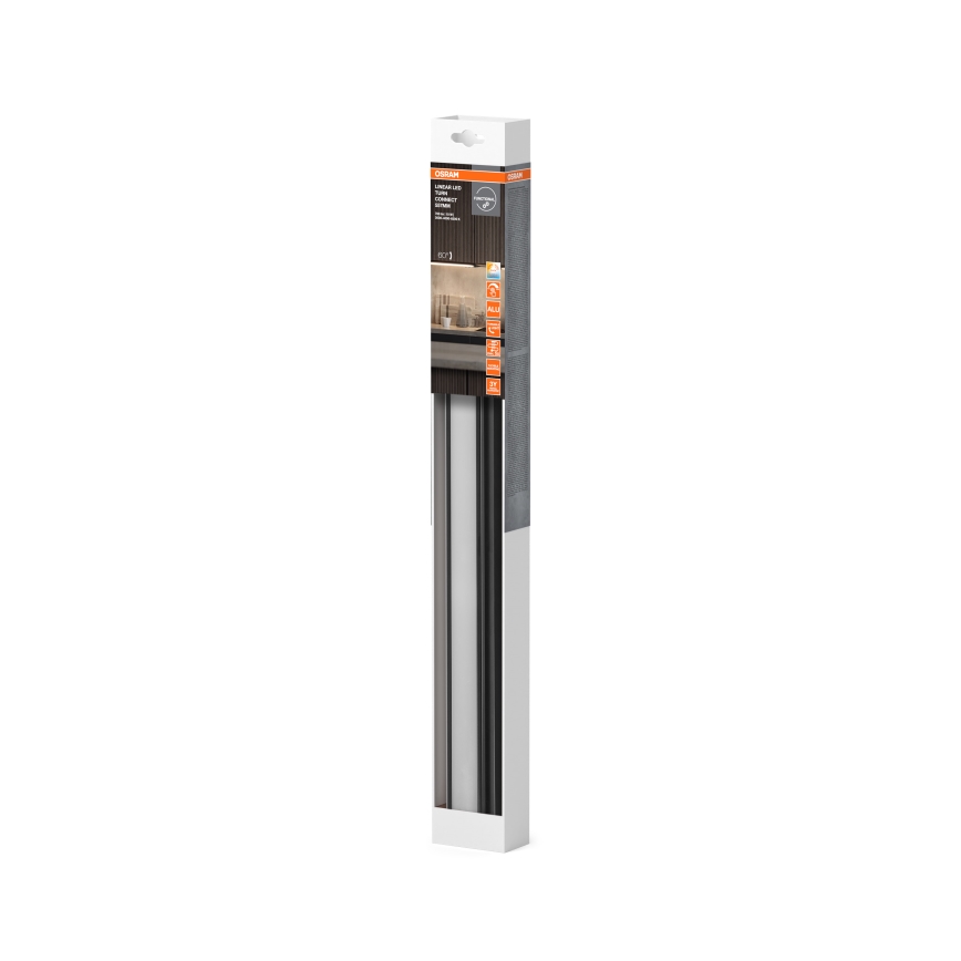 Osram - Luminaria LED regulable para bajo mueble LINEAR TURN LED/10W/230V 3000/4000/6500K 55 cm negra