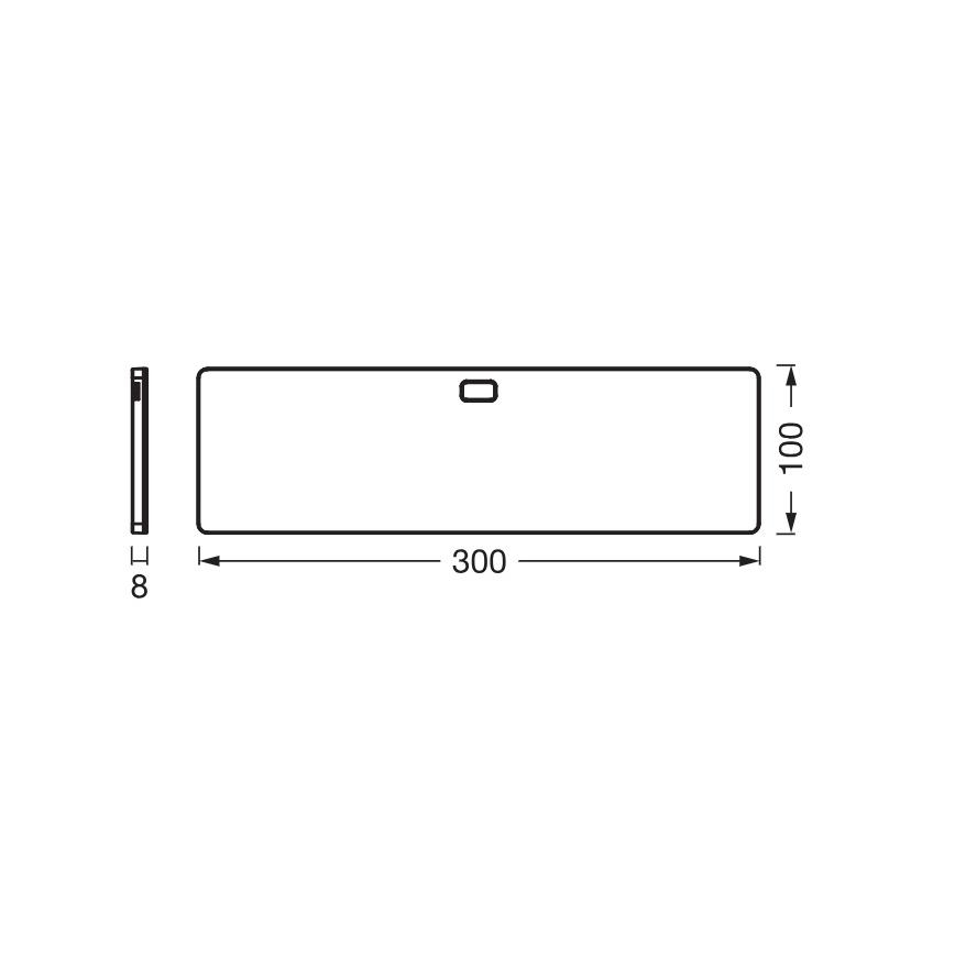 Osram - Luz LED regulable para instalación bajo mueble con sensor de movimiento UNDERCABINET LED/5W/230V 3000/4000/6500K 10x30 cm negra