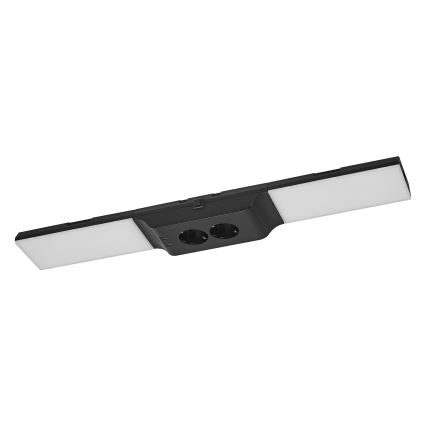 Osram - Luminaria LED regulable para bajo mueble con enchufes integrados UNDERCABINET LED/10W/230V 3000K 54,8 cm negro