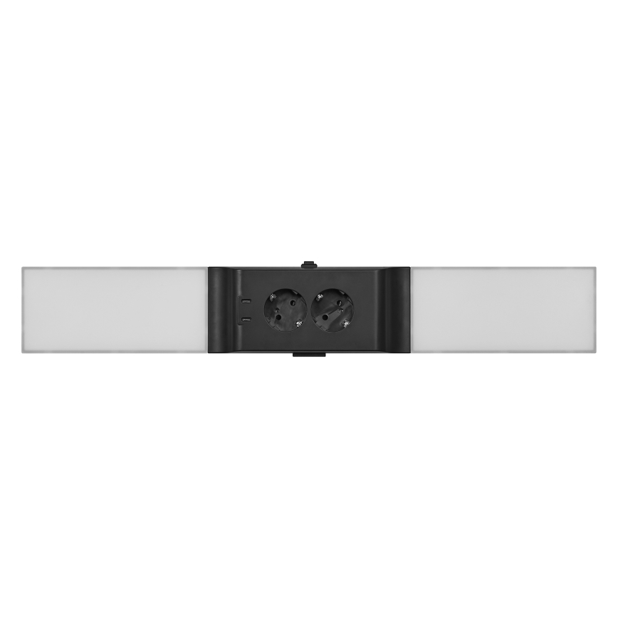 Osram - Luminaria LED regulable para bajo mueble con enchufes integrados UNDERCABINET LED/10W/230V 3000K 54,8 cm negro