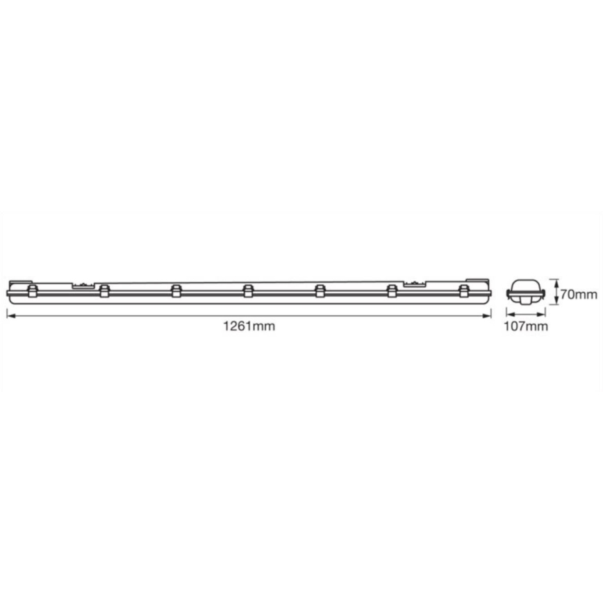 Osram - Luminaria técnica LED fluorescente SUBMARINE 2xG13/15W/230V IP65