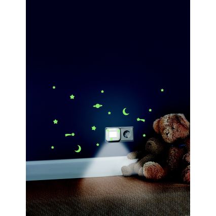 Osram - Luz nocturna LED con sensor crepuscular LUNETTA LED/0,2W/230V