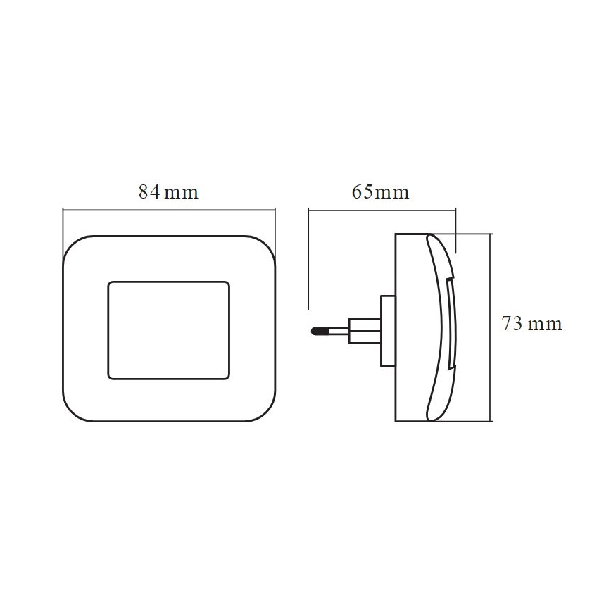 Osram - Luz nocturna LED con sensor crepuscular LUNETTA LED/0,2W/230V