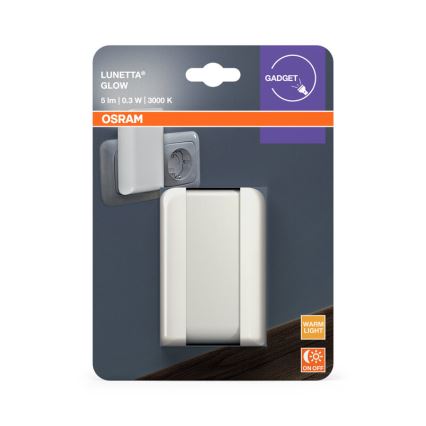 Osram - Luz nocturna LED con sensor crepuscular LUNETTA LED/0,3W/230V