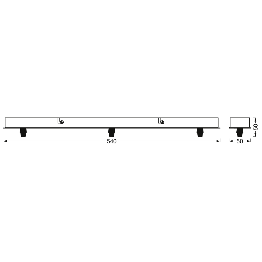 Osram - Montura PENDULUM 230V negra