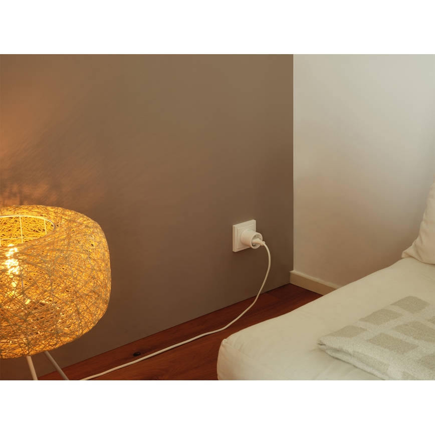 Osram - Pack de 2 enchufes inteligentes SMART+ MATTER SCHUKO 2300W/230V/10A Wi-Fi blanco