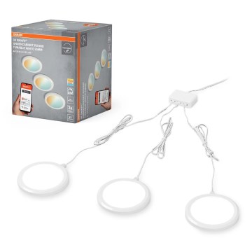 Osram - Pack de 3 luminarias LED regulables para debajo de muebles SMART+ LED/6,5W/230V 3000-6500K Wi-Fi
