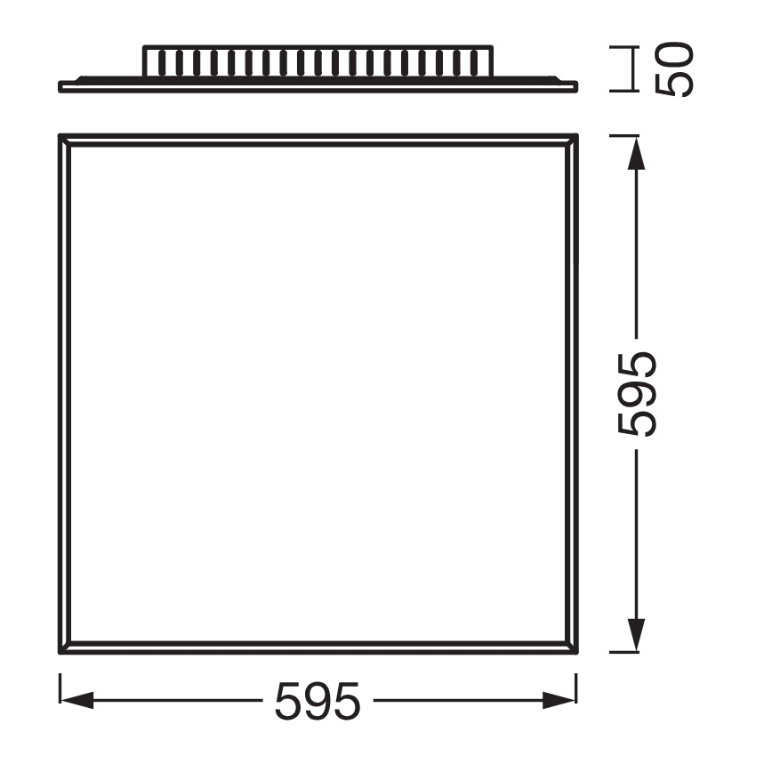 Osram - Panel LED de superficie PLANON LED/40W/230V 60x60 cm blanco