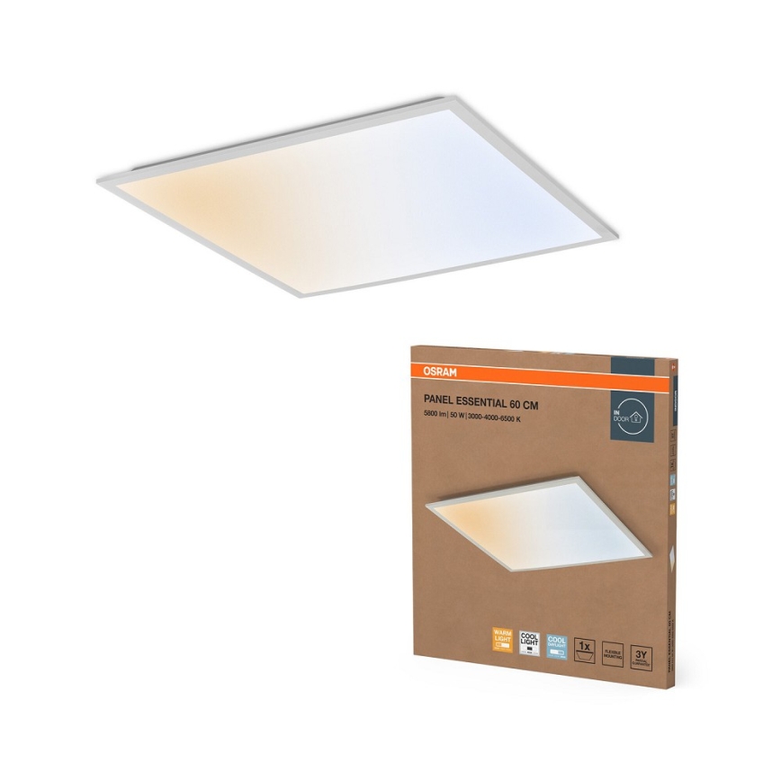 Osram - Panel para techo registrable PANEL ESSENTIAL LED/50W/230V 3000/4000/6500K 60x60 cm blanco