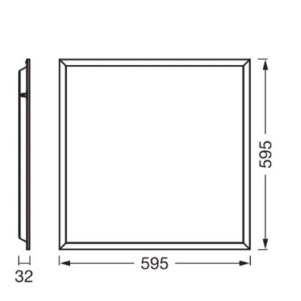 Osram - Panel para techo registrable PANEL ESSENTIAL LED/50W/230V 3000/4000/6500K 60x60 cm blanco