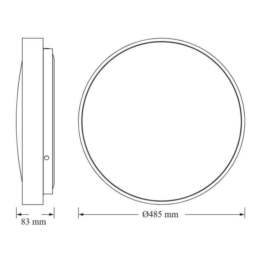 Osram - Plafón LED CEILING LUXO LED/36W/230V Ø 49 cm blanco
