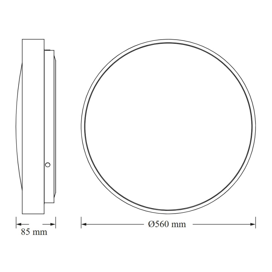 Osram - Plafón LED CEILING LUXO LED/60W/230V Ø 56 cm blanco