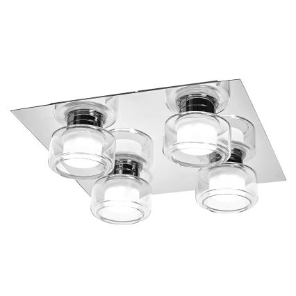 Osram - Plafón LED para baño ORBIS FLAME 4xLED/5,5W/230V 3000/4000K IP44 acabado cromado brillante