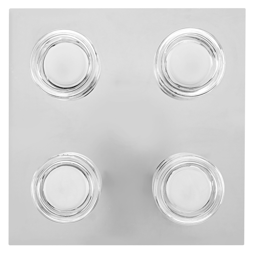 Osram - Plafón LED para baño ORBIS FLAME 4xLED/5,5W/230V 3000/4000K IP44 acabado cromado brillante