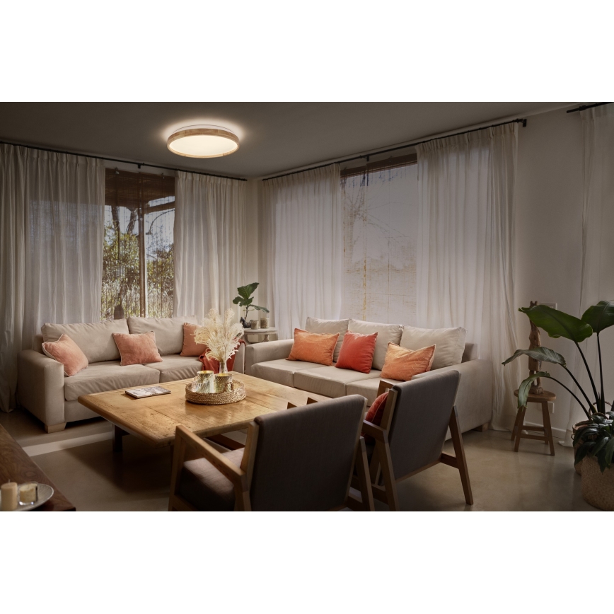 Osram - Lámpara de techo LED regulable ORBIS ALISON LED/36W/230V, diámetro 50 cm, beige