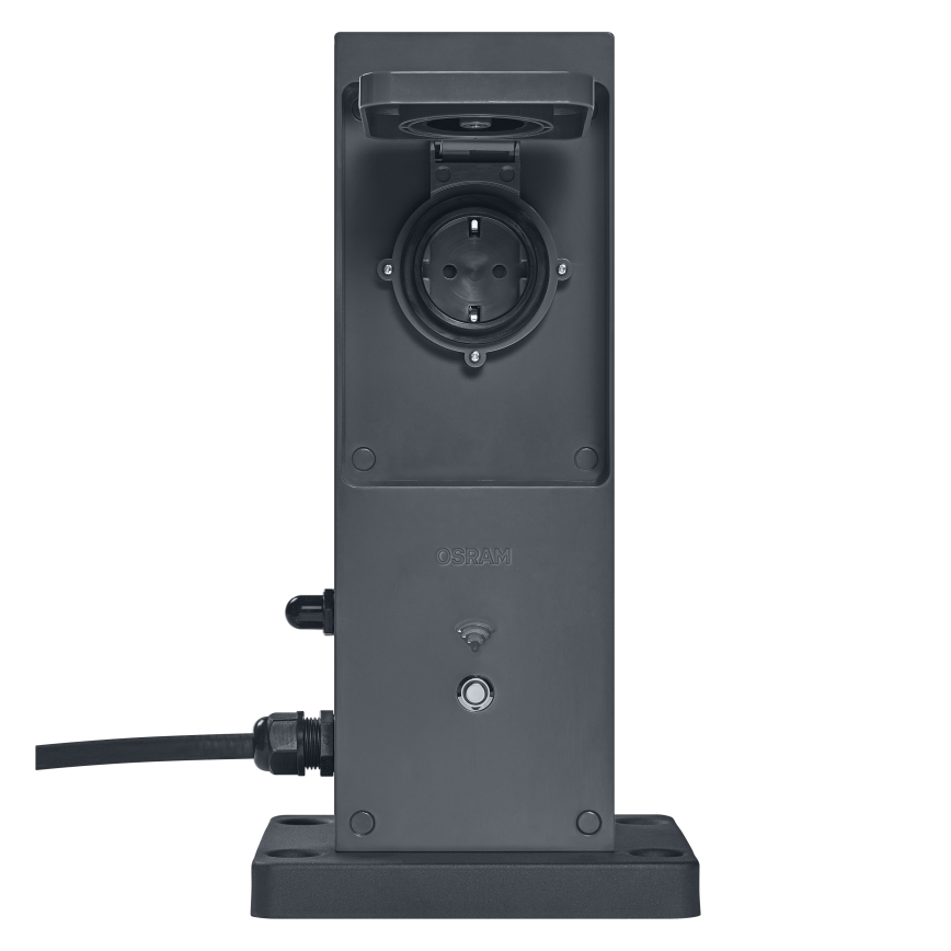 Osram - Poste para exterior inteligente con 2 enchufes SCHUKO y repetidor Wi-Fi, IP44