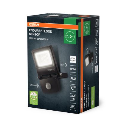 Osram - Proyector LED con sensor ENDURA LED/20W/230V 4000K IP44