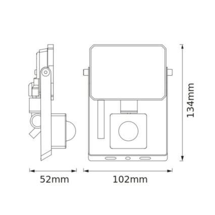 Osram - Proyector LED con sensor FLOODLIGHT LED/10W/230V 3000K IP65