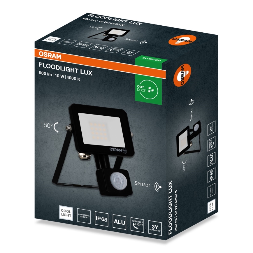 Osram - Proyector LED con sensor FLOODLIGHT LED/10W/230V 4000K IP65