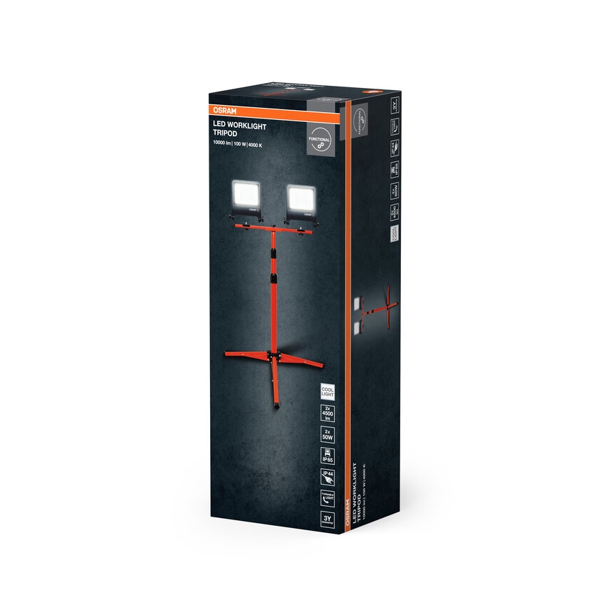 Osram - Proyector LED con soporte TRIPOD 2xLED/50W/230V IP65
