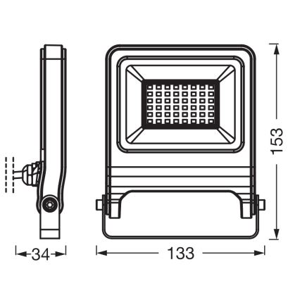 Osram - Proyector LED ENDURA/30W/230V 3000K IP65