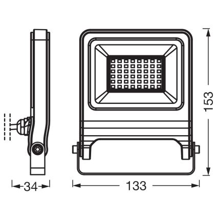 Osram - Proyector LED ENDURA LED/30W/230V 3000K IP65