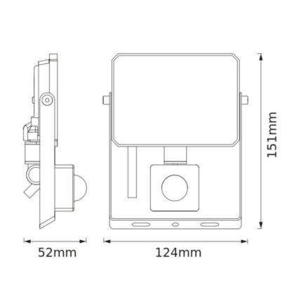 Osram - Reflector LED con sensor FLOODLIGHT LED/20W/230V 4000K IP65