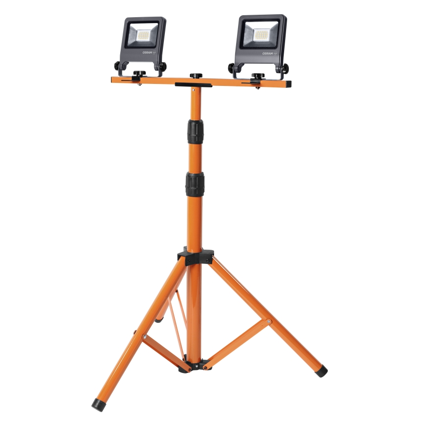 Osram - Proyector LED con soporte TRIPOD 2xLED/20W/230V 4000K IP65 naranja/antracita