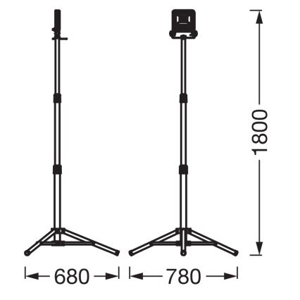 Osram - Reflector LED con trípode TRIPOD LED/50W/230V 4000K IP65 naranja