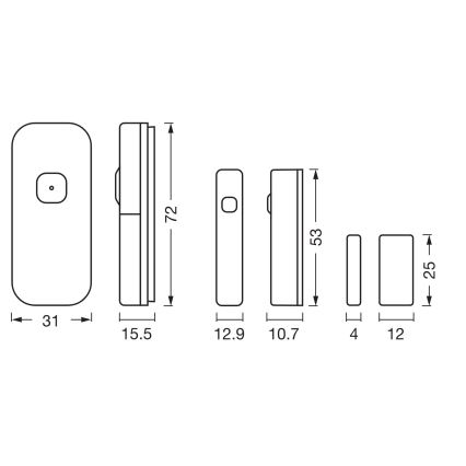 Osram - Sensor de contacto SMART+ 3,7 V Wi-Fi 500 mAh