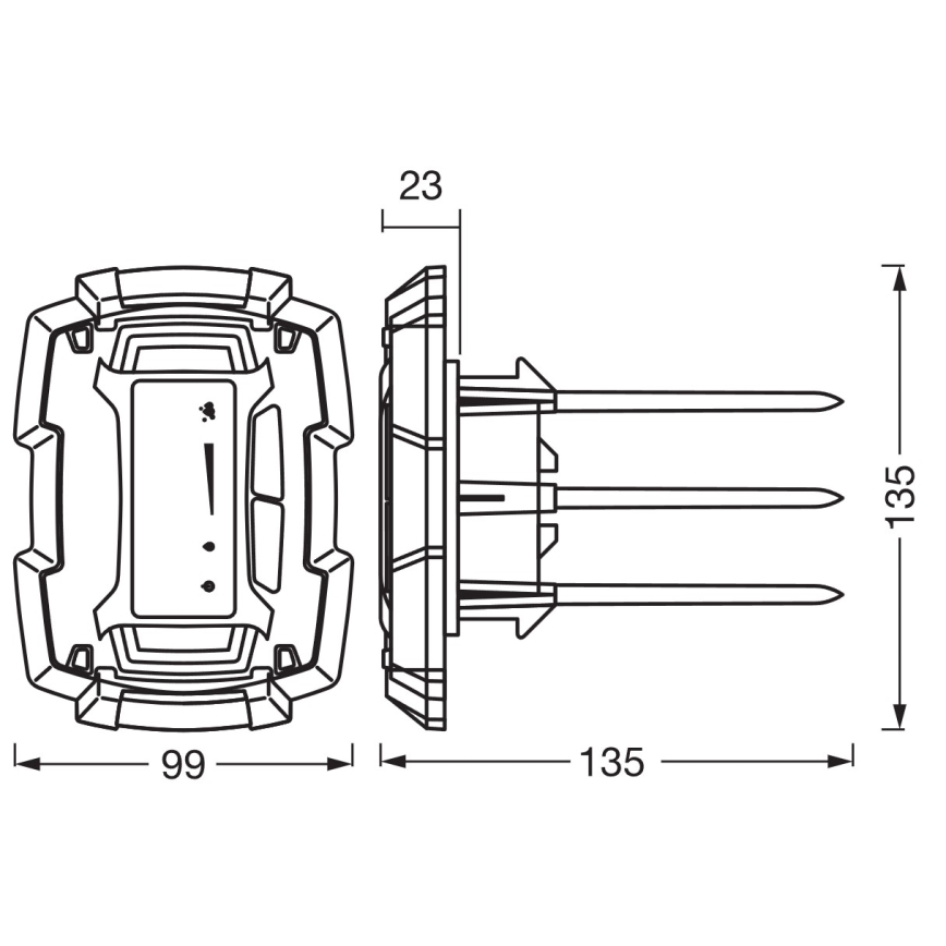 Osram - Sensor SMART+ de humedad del suelo y temperatura, 3× AAA, IP67, Wi-Fi