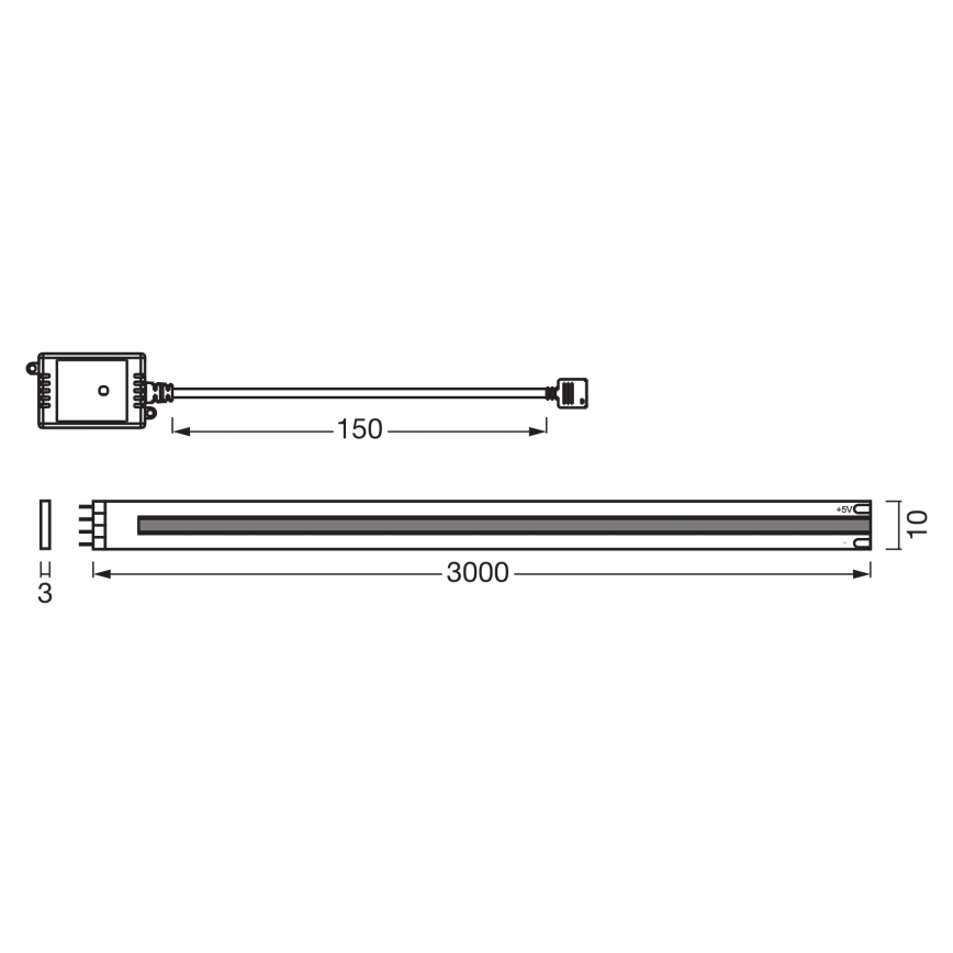 Osram - Tira LED regulable SMART+ COB 3m LED/14W/230V 2700-6500K Wi-Fi