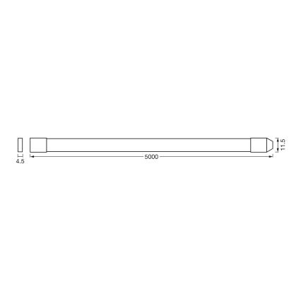Osram - Tira LED RGBW regulable para exterior SMART+ FLEX 5m LED/14,5W/230V 2700-6500K IP44 Wi-Fi