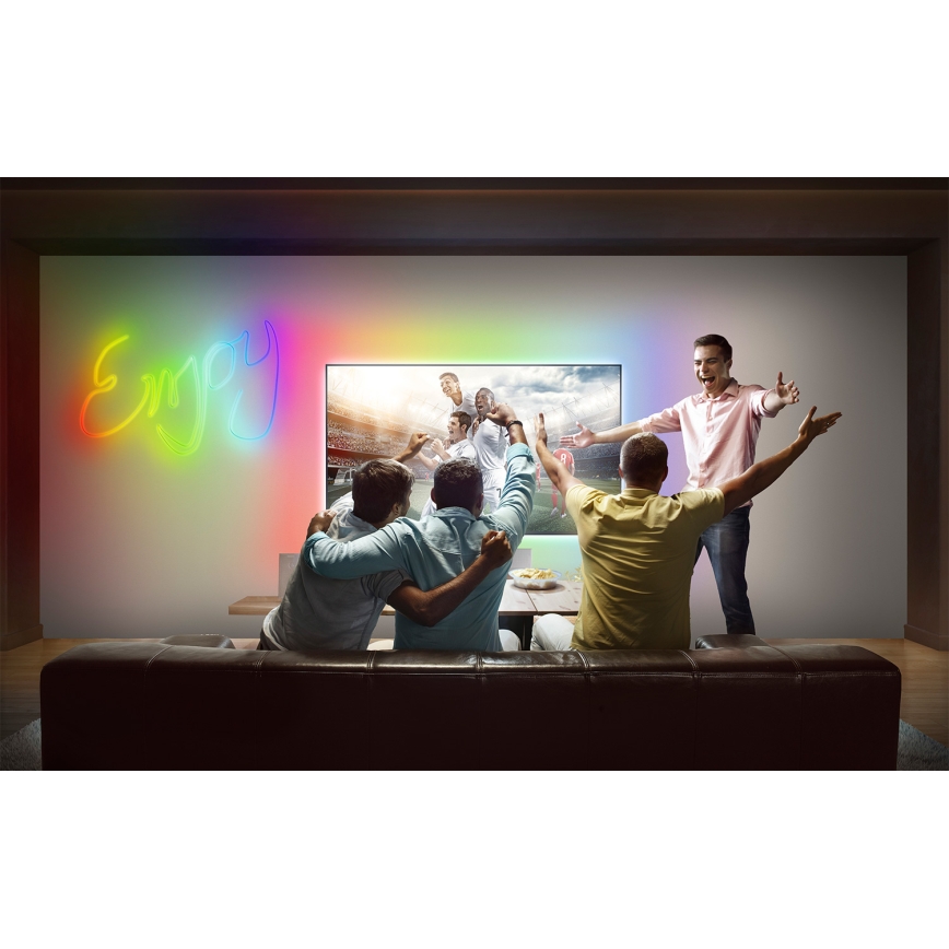 Osram - Tira LED RGB regulable para exterior SMART+ MAGIC 3m LED/15W/230V IP44 Wi-Fi+ con mando a distancia
