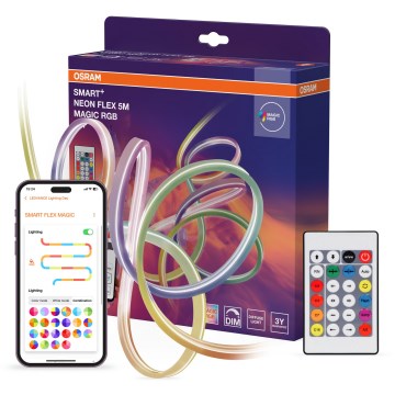 Osram - Tira LED RGB regulable para exterior SMART+ MAGIC 5m LED/24W/230V IP44 Wi-Fi+ mando a distancia