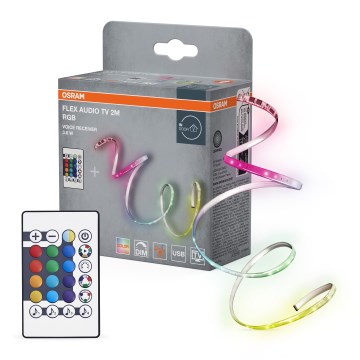 Osram - Tira LED RGB regulable para TV FLEX AUDIO 2m LED/3,6W/5V + control remoto