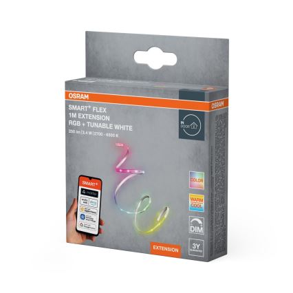 Osram - Tira LED RGB+TW regulable SMART+ FLEX 1m LED/3,4W/230V 2700-6500K Wi-Fi
