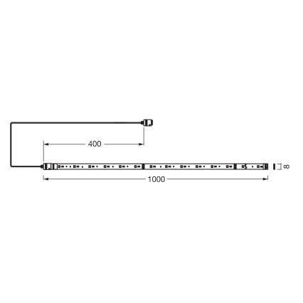 Osram - Tira LED RGB+TW regulable SMART+ FLEX 1m LED/3,4W/230V 2700-6500K Wi-Fi