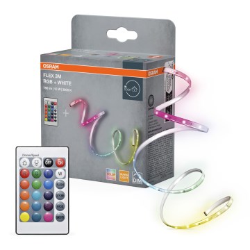 Osram - Tira LED RGBW regulable FLEX 3m LED/10W/230V + mando a distancia