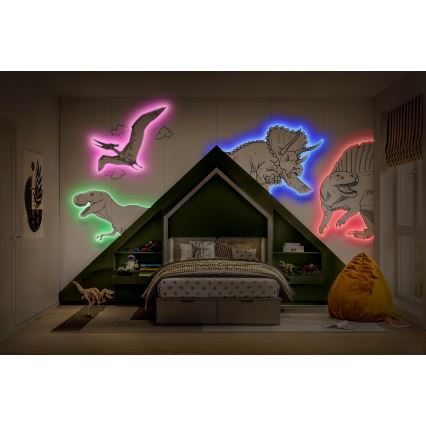 Osram - Tira LED RGBW regulable FLEX 5m LED/10W/230V + control remoto