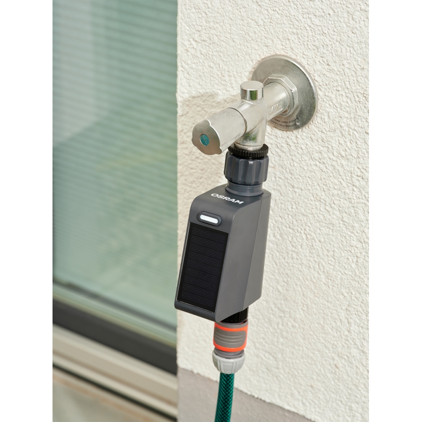 Osram - Válvula de riego con panel solar SMART+ IP55 Wi‑Fi