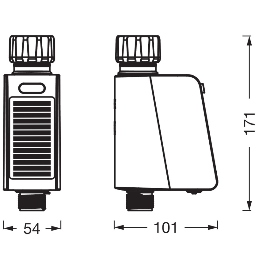 Osram - Válvula de riego con panel solar SMART+ IP55 Wi‑Fi