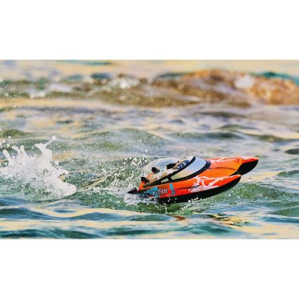 Overmax - Barco RC teledirigido X-TIDE 2400 mAh negro/naranja